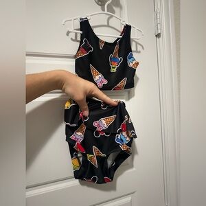 Wild rich kids wrk Disney ice cream swimsuit 2t